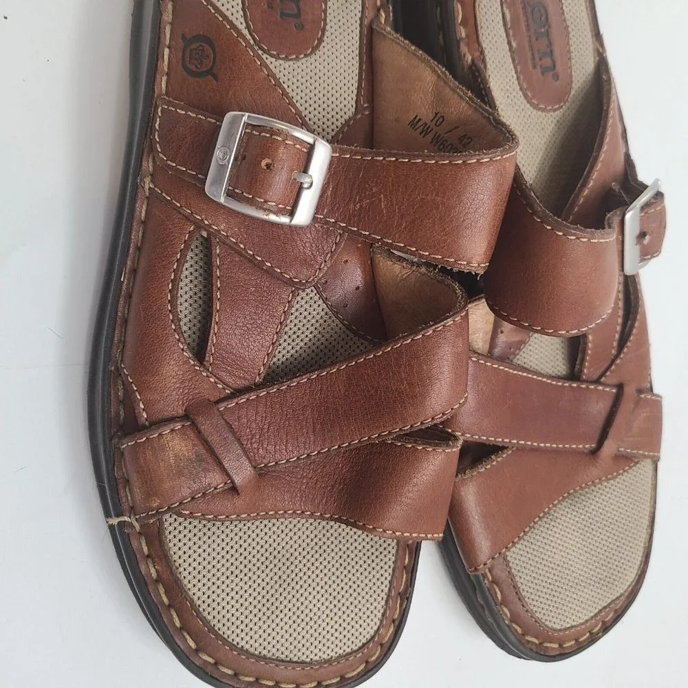 Men's‎ Brown Born Sandles 10/42 M/W W6032-L5